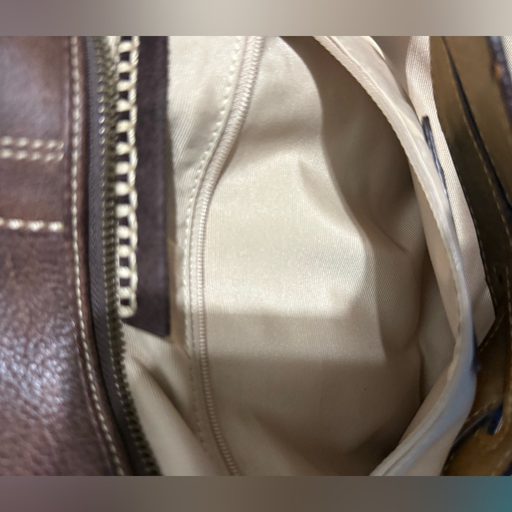 Rare Vintage Coach Boho Chic Brown Studded Leather Hobo Bag EUC - Picture 12 of 17